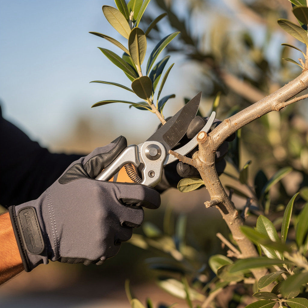 Urban Tree Care Inc. certified arborist performing professional tree pruning and health assessment in Southern California